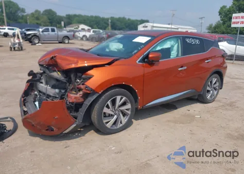 2021 Nissan Murano Sl из США, поврежденный, VIN 5N1AZ2CS7MC141912